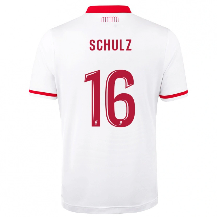 Danxen Herren Ethan Schulz #16 Rot Weiß Heimtrikot Trikot 2026/27 T-Shirt Schweiz