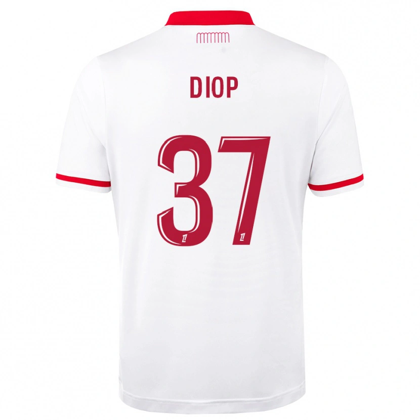 Danxen Herren Edan Diop #37 Rot Weiß Heimtrikot Trikot 2026/27 T-Shirt Schweiz