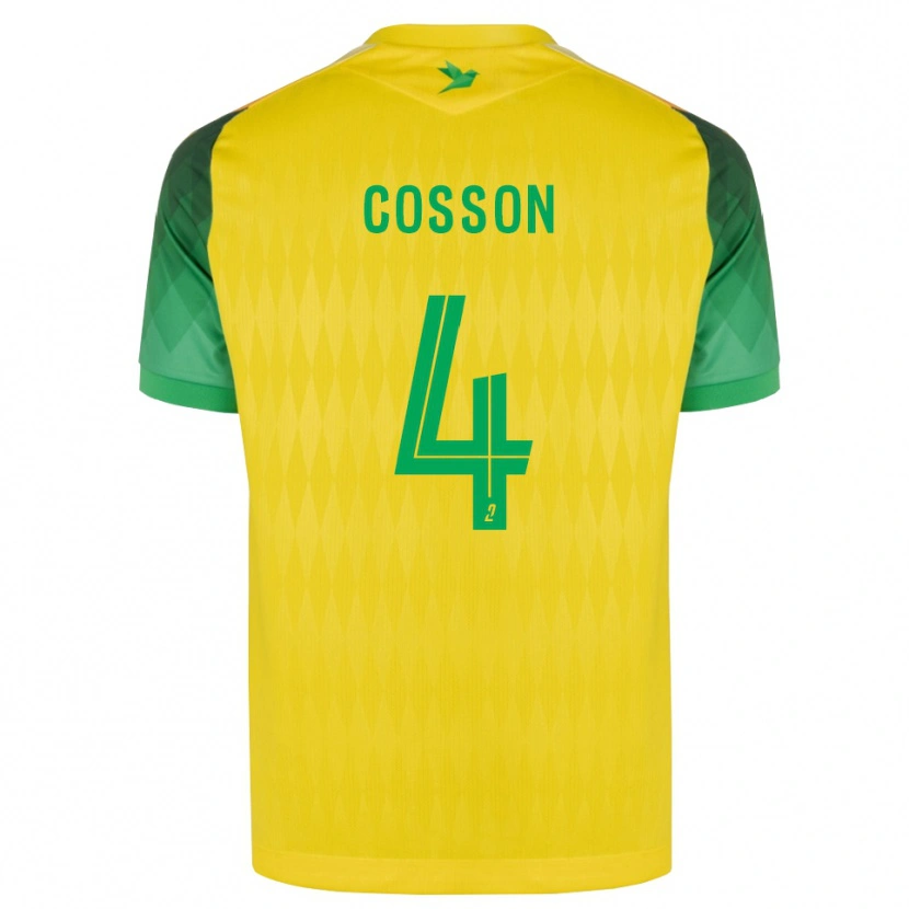 Danxen Herren Maureen Cosson #4 Gelb Grün Rot Heimtrikot Trikot 2026/27 T-Shirt Schweiz