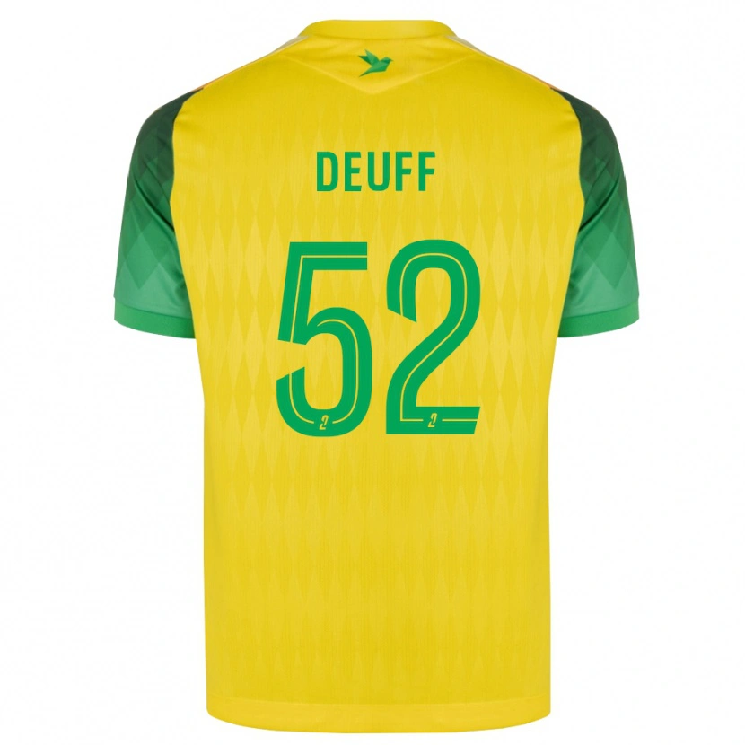 Danxen Herren Bahmed Deuff #52 Gelb Grün Rot Heimtrikot Trikot 2026/27 T-Shirt Schweiz