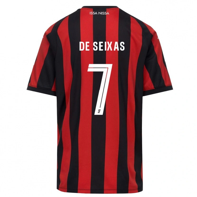Danxen Herren Morgane De Seixas #7 Rot Schwarz Weiß Heimtrikot Trikot 2026/27 T-Shirt Schweiz