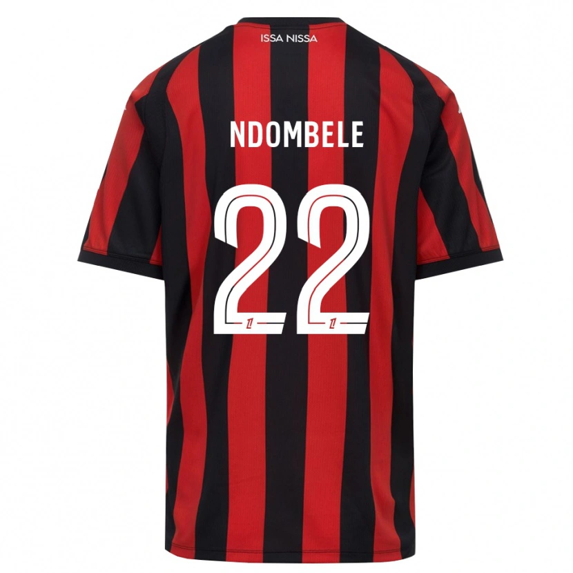 Danxen Herren Tanguy Ndombele #22 Rot Schwarz Weiß Heimtrikot Trikot 2026/27 T-Shirt Schweiz