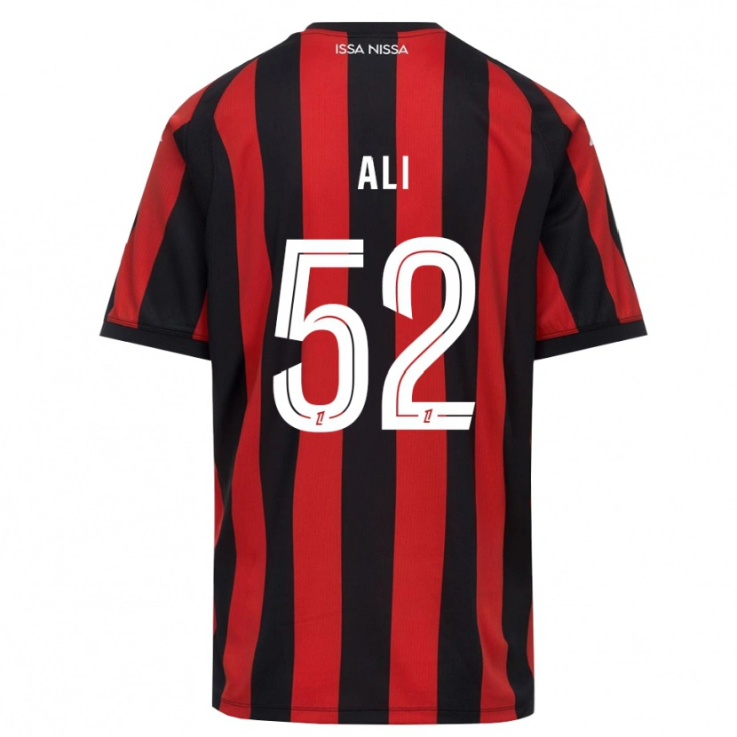 Danxen Herren Kéfren Ali #52 Rot Schwarz Weiß Heimtrikot Trikot 2026/27 T-Shirt Schweiz