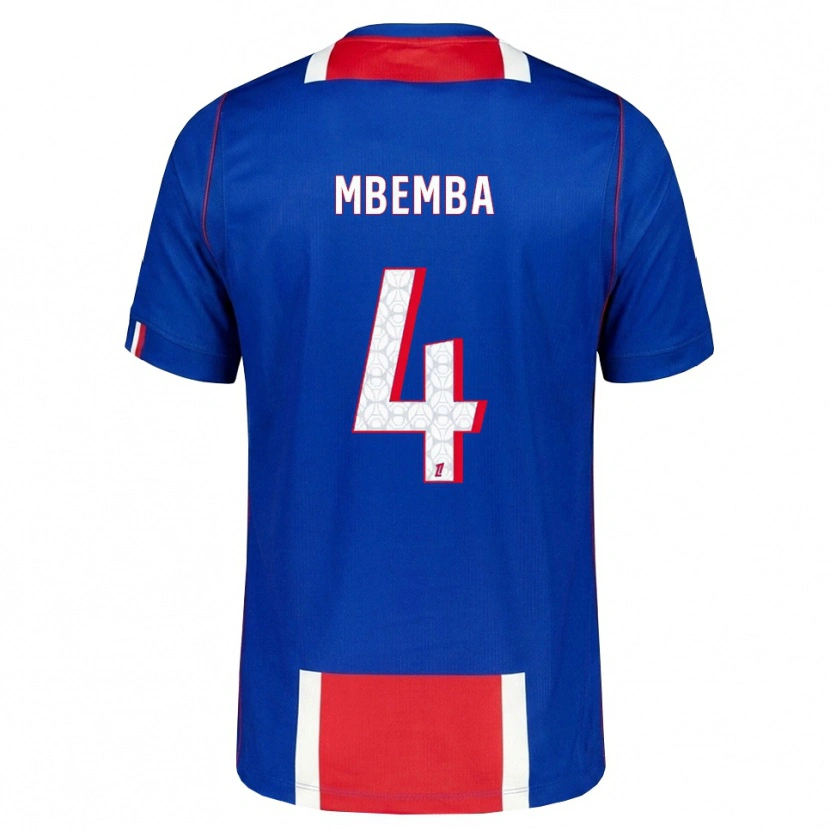 Danxen Herren Stanislas Mbemba #4 Rot Weiß Blau Heimtrikot Trikot 2026/27 T-Shirt Schweiz