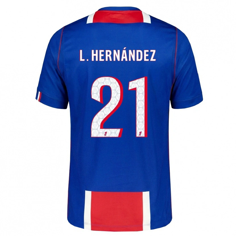 Danxen Herren Lucas Hernández #21 Rot Weiß Blau Heimtrikot Trikot 2026/27 T-Shirt Schweiz