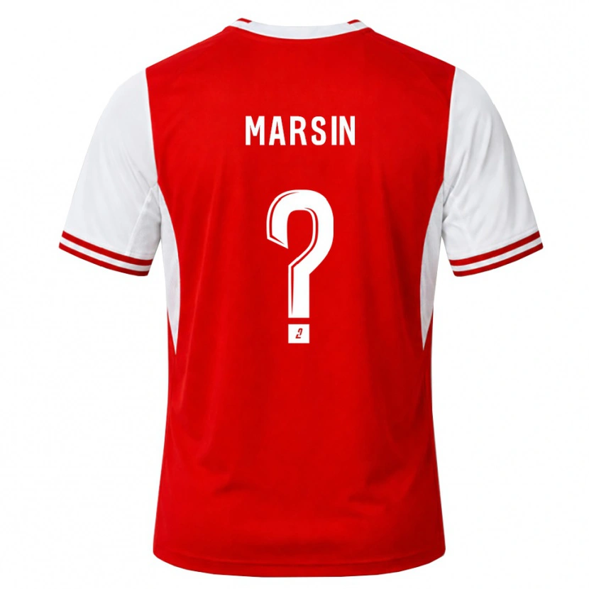 Danxen Herren Antonin Marsin #0 Rot Weiß Heimtrikot Trikot 2026/27 T-Shirt Schweiz