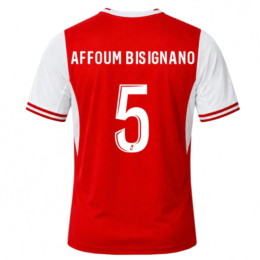 Danxen Herren Layan Affoum Bisignano #5 Rot Weiß Heimtrikot Trikot 2026/27 T-Shirt Schweiz
