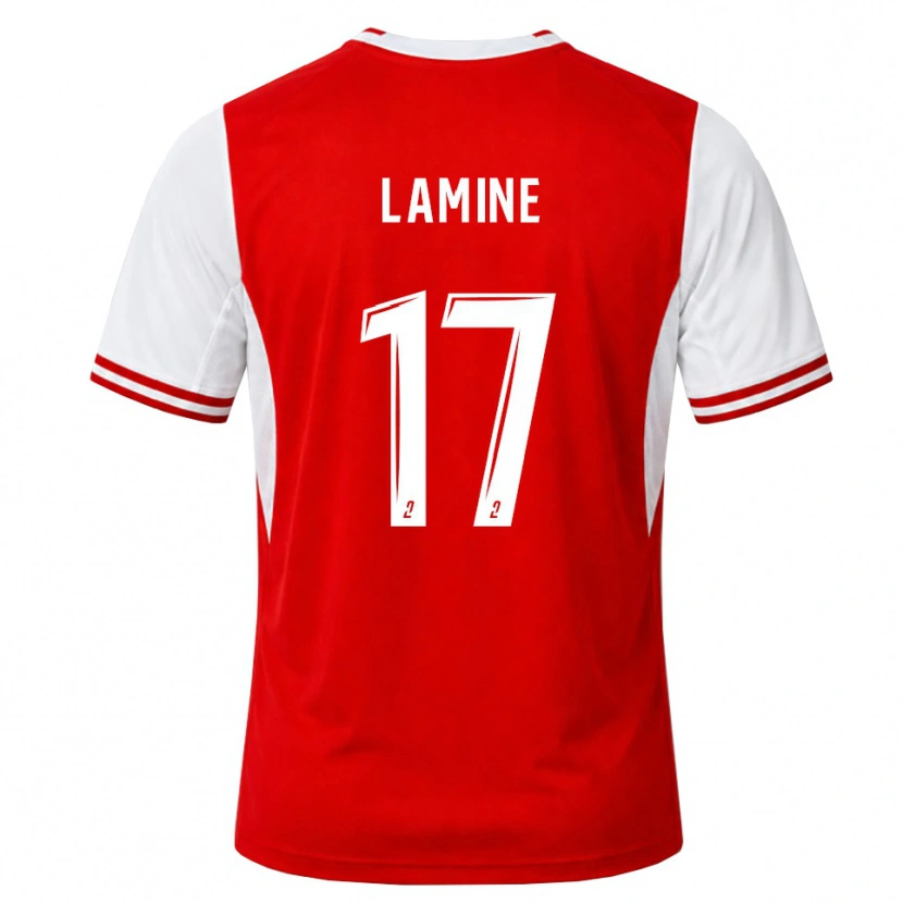 Danxen Herren Mana Lamine #17 Rot Weiß Heimtrikot Trikot 2026/27 T-Shirt Schweiz