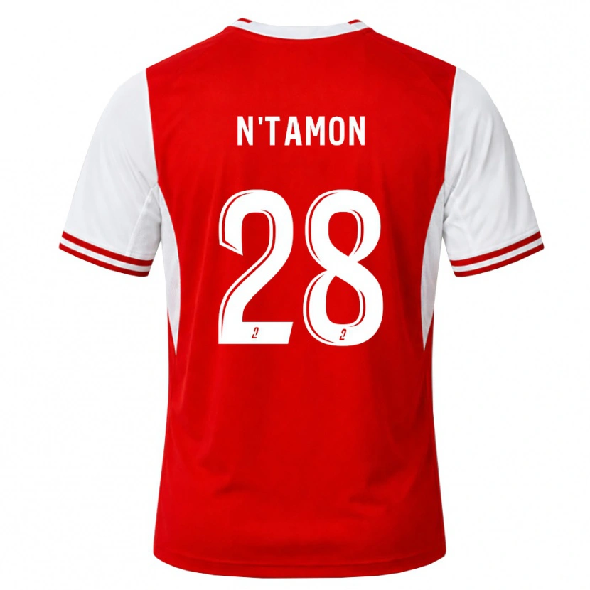 Danxen Herren Elie N'tamon #28 Rot Weiß Heimtrikot Trikot 2026/27 T-Shirt Schweiz