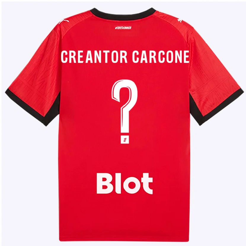 Danxen Herren Marlon Creantor Carcone #0 Rot Schwarz Weiß Heimtrikot Trikot 2026/27 T-Shirt Schweiz