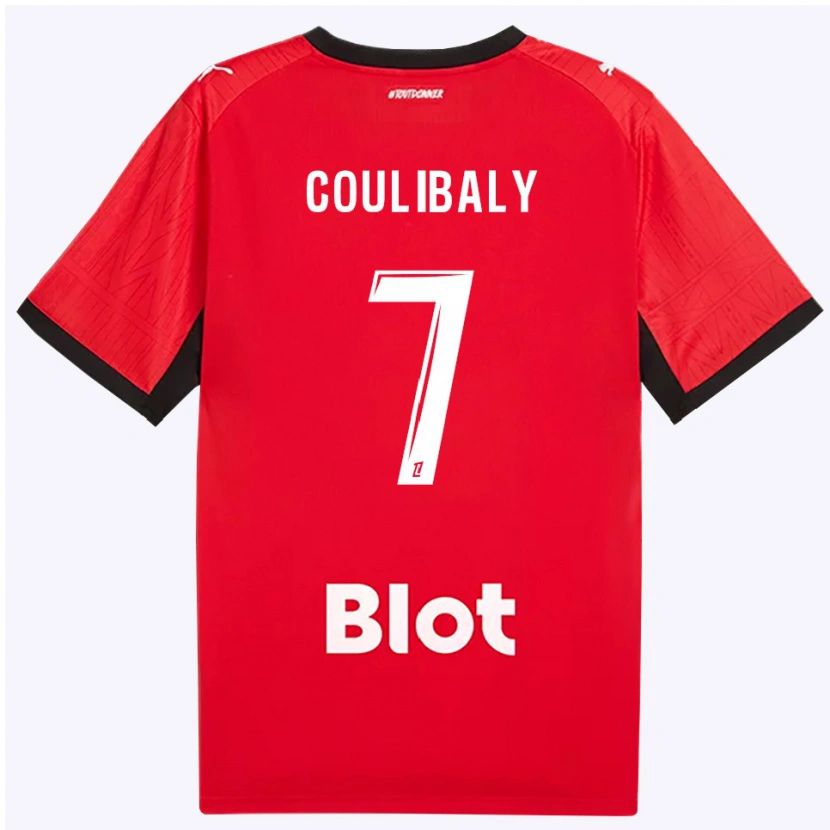 Danxen Herren Boukary Coulibaly #7 Rot Schwarz Weiß Heimtrikot Trikot 2026/27 T-Shirt Schweiz