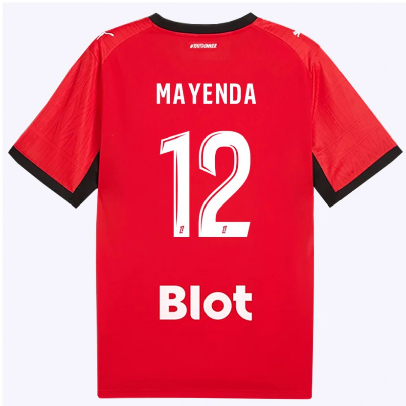 Danxen Herren Eliezer Mayenda #12 Rot Schwarz Weiß Heimtrikot Trikot 2026/27 T-Shirt Schweiz