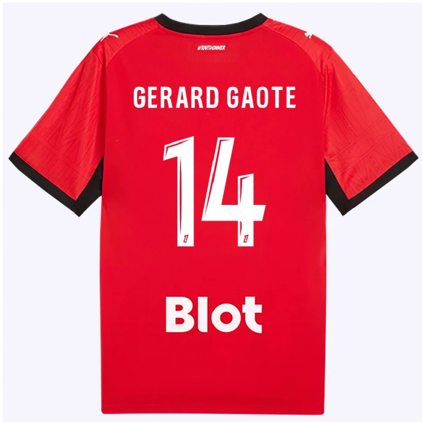 Danxen Herren Steven Gaote #14 Rot Schwarz Weiß Heimtrikot Trikot 2026/27 T-Shirt Schweiz