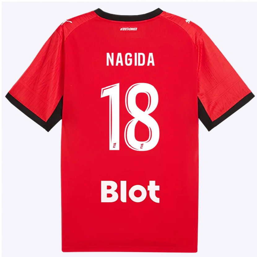 Danxen Herren Mahamadou Nagida #18 Rot Schwarz Weiß Heimtrikot Trikot 2026/27 T-Shirt Schweiz