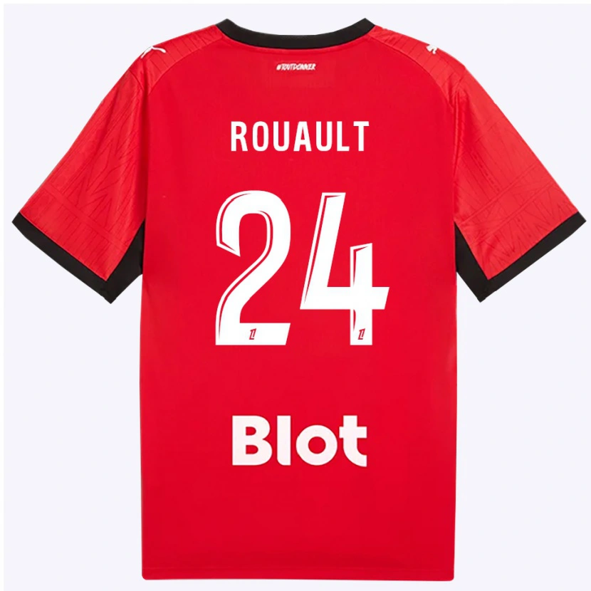 Danxen Herren Anthony Rouault #24 Rot Schwarz Weiß Heimtrikot Trikot 2026/27 T-Shirt Schweiz