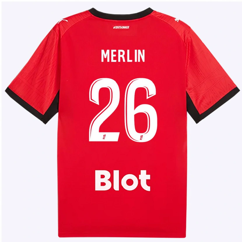 Danxen Herren Quentin Merlin #26 Rot Schwarz Weiß Heimtrikot Trikot 2026/27 T-Shirt Schweiz