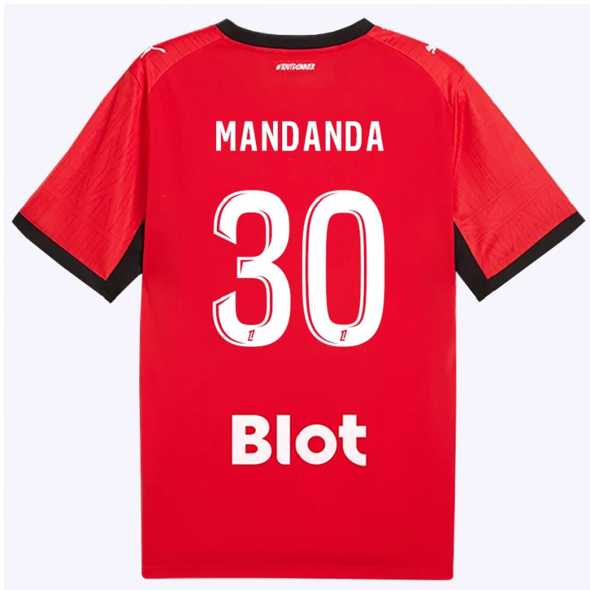 Danxen Herren Steve Mandanda #30 Rot Schwarz Weiß Heimtrikot Trikot 2026/27 T-Shirt Schweiz