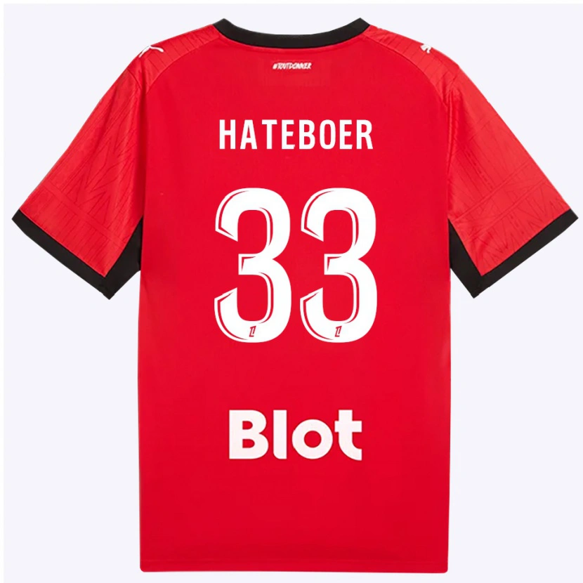 Danxen Herren Hans Hateboer #33 Rot Schwarz Weiß Heimtrikot Trikot 2026/27 T-Shirt Schweiz