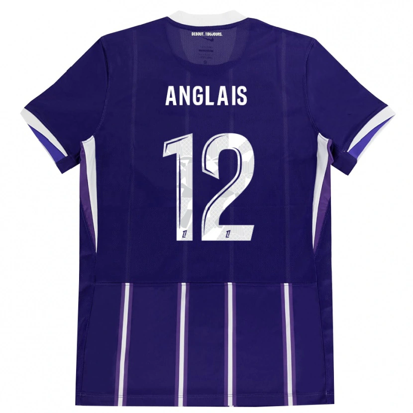 Danxen Herren Anaëlle Anglais #12 Lila Weiß Heimtrikot Trikot 2026/27 T-Shirt Schweiz