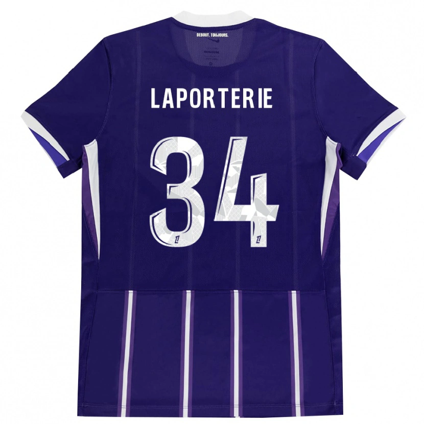Danxen Herren Ambre Laporterie #34 Lila Weiß Heimtrikot Trikot 2026/27 T-Shirt Schweiz