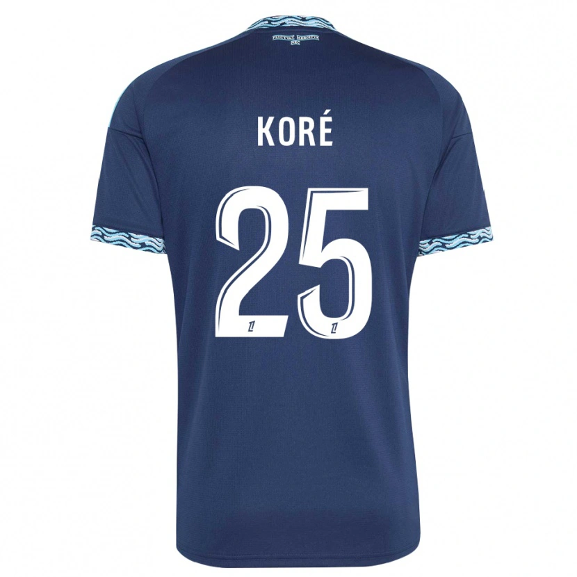 Danxen Herren Yoan Koré #25 Stahlblau Weiß Heimtrikot Trikot 2026/27 T-Shirt Schweiz