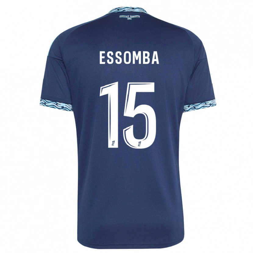 Danxen Herren Aaron Essomba #15 Stahlblau Weiß Heimtrikot Trikot 2026/27 T-Shirt Schweiz