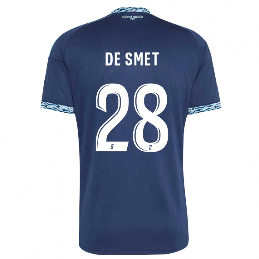 Danxen Herren Thibault De Smet #28 Stahlblau Weiß Heimtrikot Trikot 2026/27 T-Shirt Schweiz