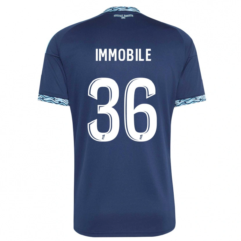 Danxen Herren Ciro Immobile #36 Stahlblau Weiß Heimtrikot Trikot 2026/27 T-Shirt Schweiz