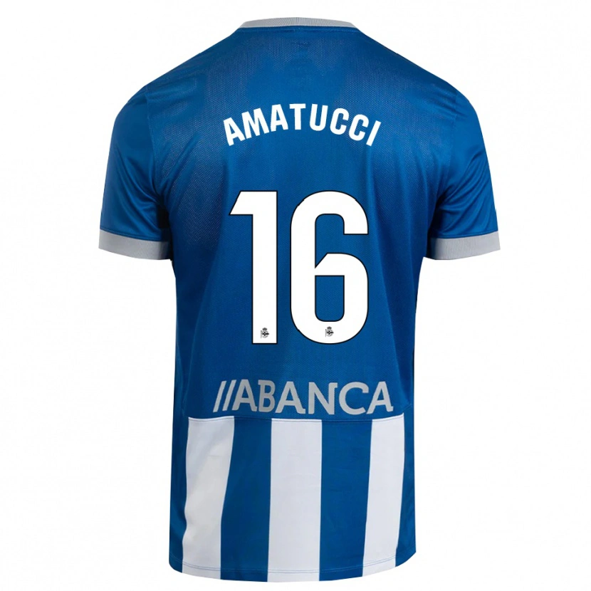 Danxen Herren Lorenzo Amatucci #16 Blau Grau Weiß Heimtrikot Trikot 2026/27 T-Shirt Schweiz