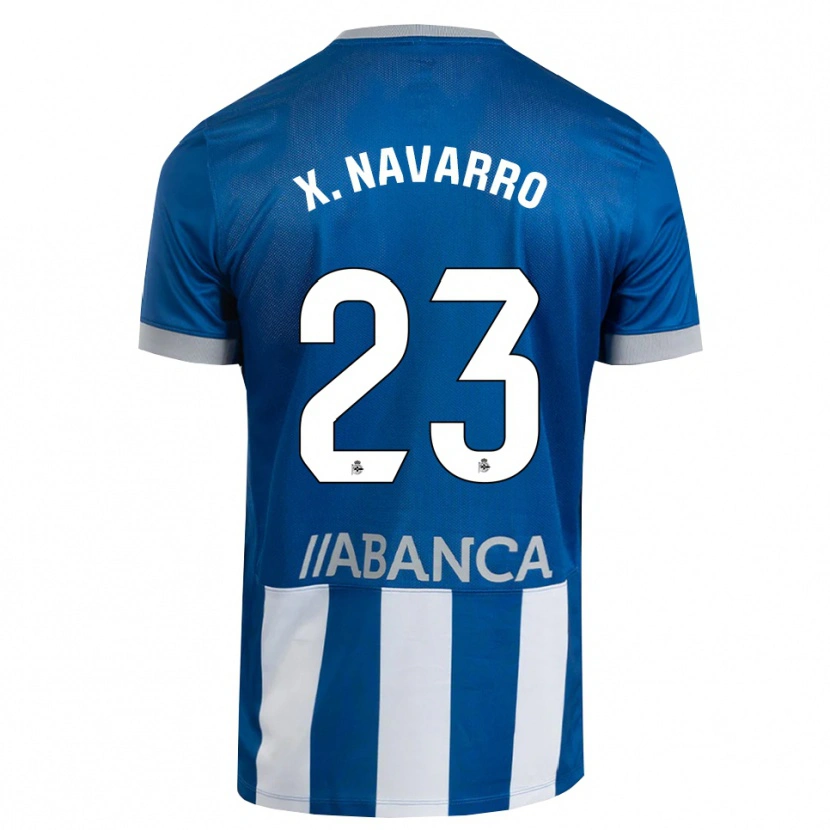 Danxen Herren Ximo Navarro #23 Blau Grau Weiß Heimtrikot Trikot 2026/27 T-Shirt Schweiz