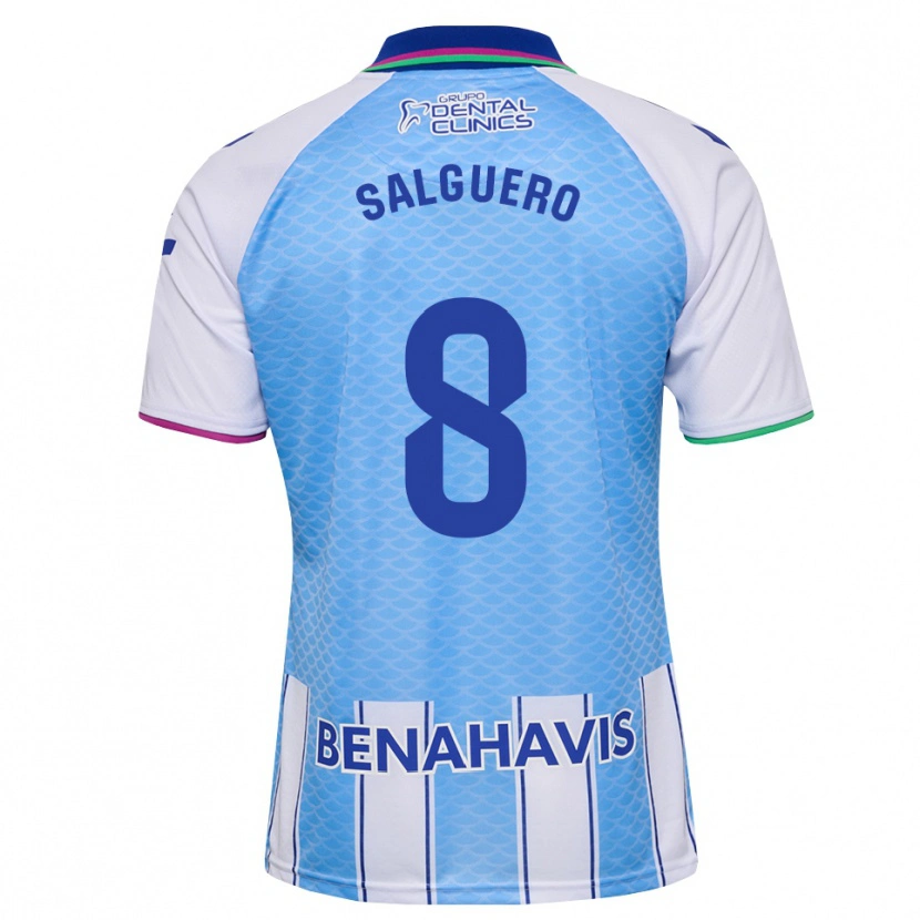 Danxen Herren Ismael Salguero #8 Tief Himmelblau Weiß Heimtrikot Trikot 2026/27 T-Shirt Schweiz