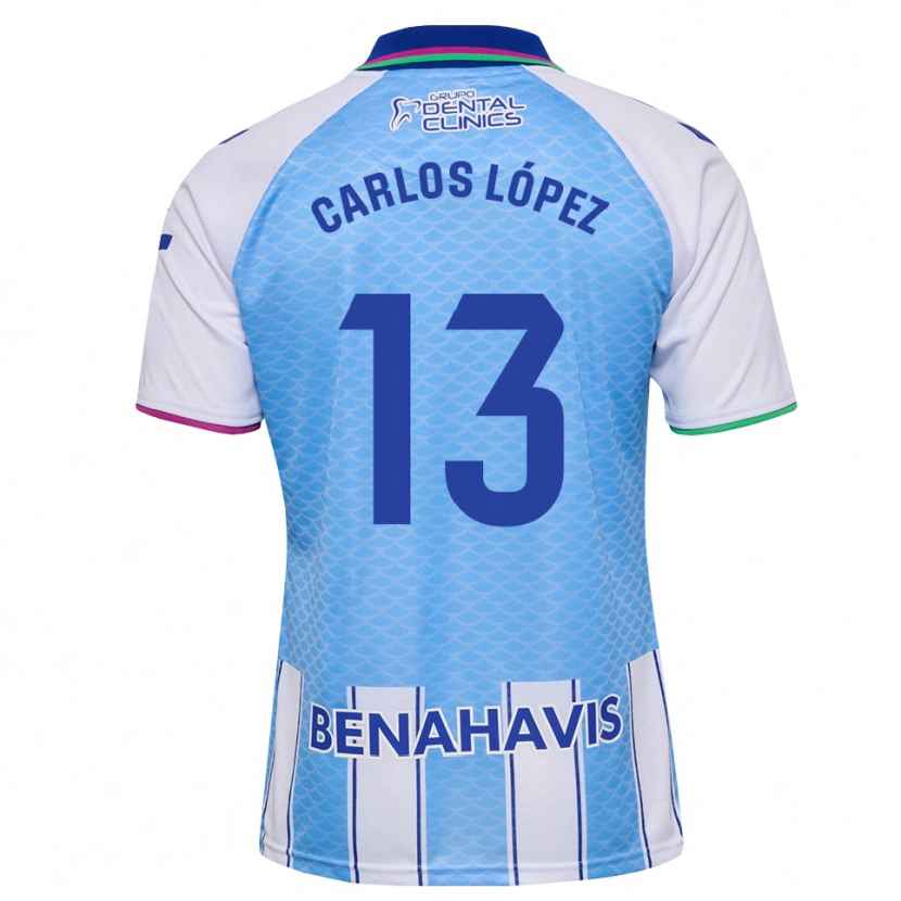 Danxen Herren Carlos López #13 Tief Himmelblau Weiß Heimtrikot Trikot 2026/27 T-Shirt Schweiz