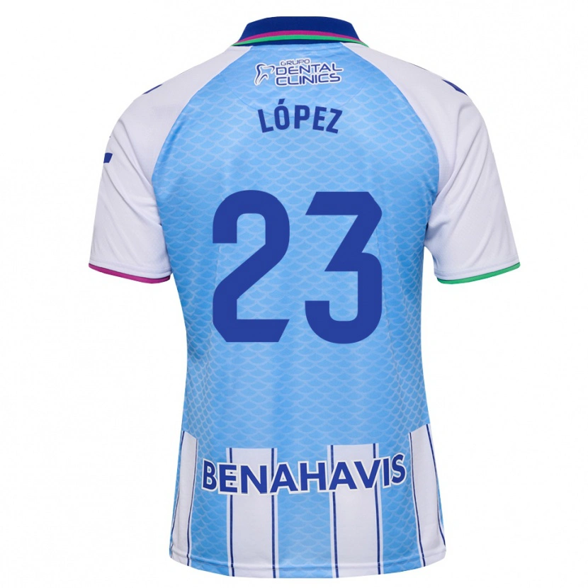 Danxen Herren Marcos López #23 Tief Himmelblau Weiß Heimtrikot Trikot 2026/27 T-Shirt Schweiz