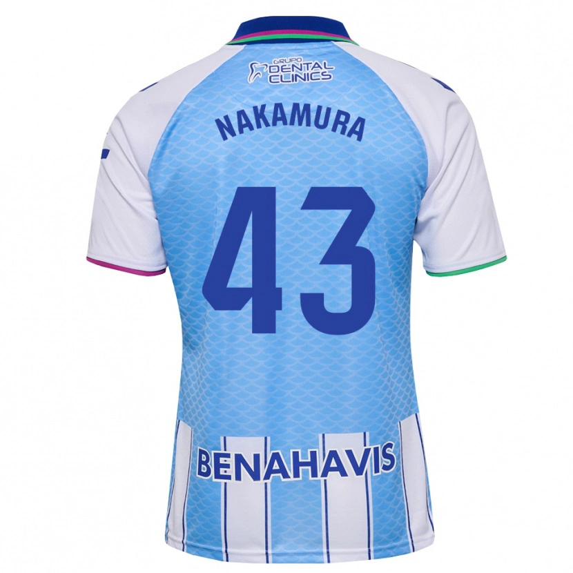 Danxen Herren Mare Nakamura #43 Tief Himmelblau Weiß Heimtrikot Trikot 2026/27 T-Shirt Schweiz