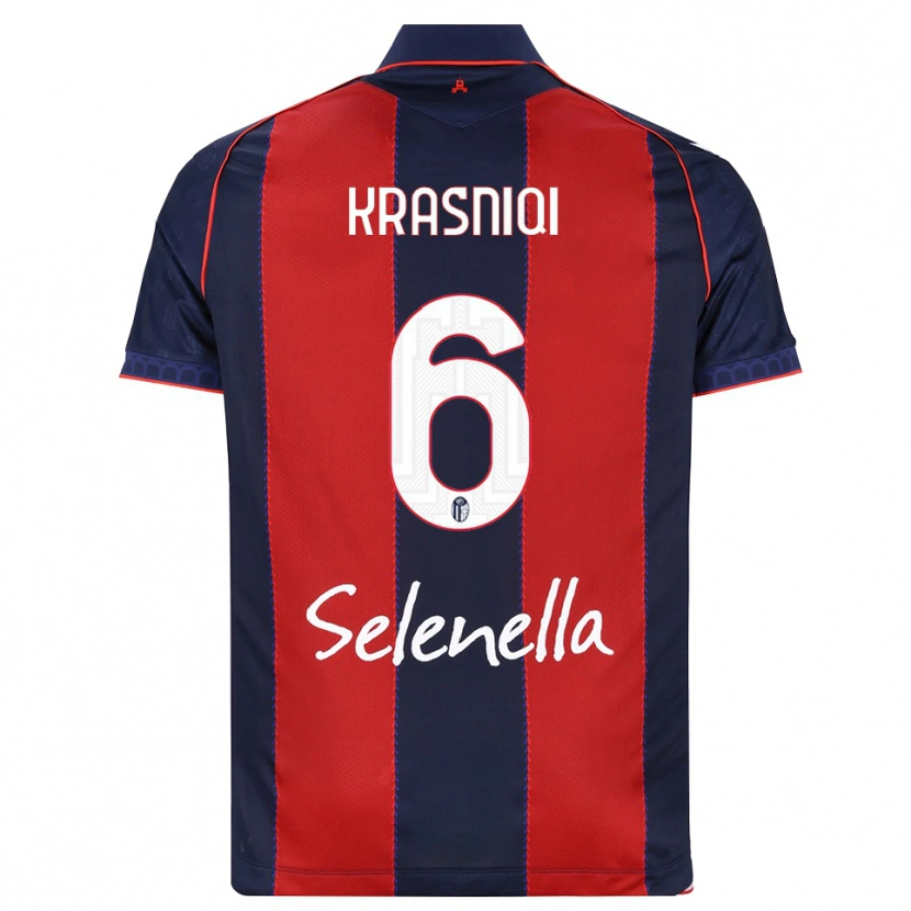 Danxen Herren Besalet Krasniqi #6 Königsblau Rot Weiß Heimtrikot Trikot 2026/27 T-Shirt Schweiz