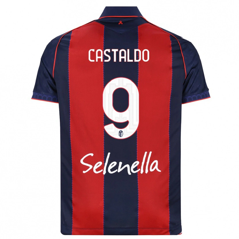 Danxen Herren Francesco Castaldo #9 Königsblau Rot Weiß Heimtrikot Trikot 2026/27 T-Shirt Schweiz