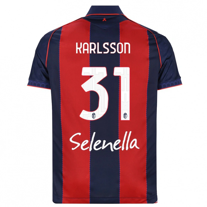 Danxen Herren Kazper Karlsson #31 Königsblau Rot Weiß Heimtrikot Trikot 2026/27 T-Shirt Schweiz