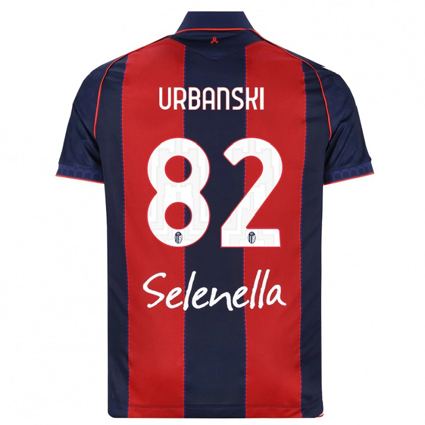 Danxen Herren Kacper Urbanski #82 Königsblau Rot Weiß Heimtrikot Trikot 2026/27 T-Shirt Schweiz