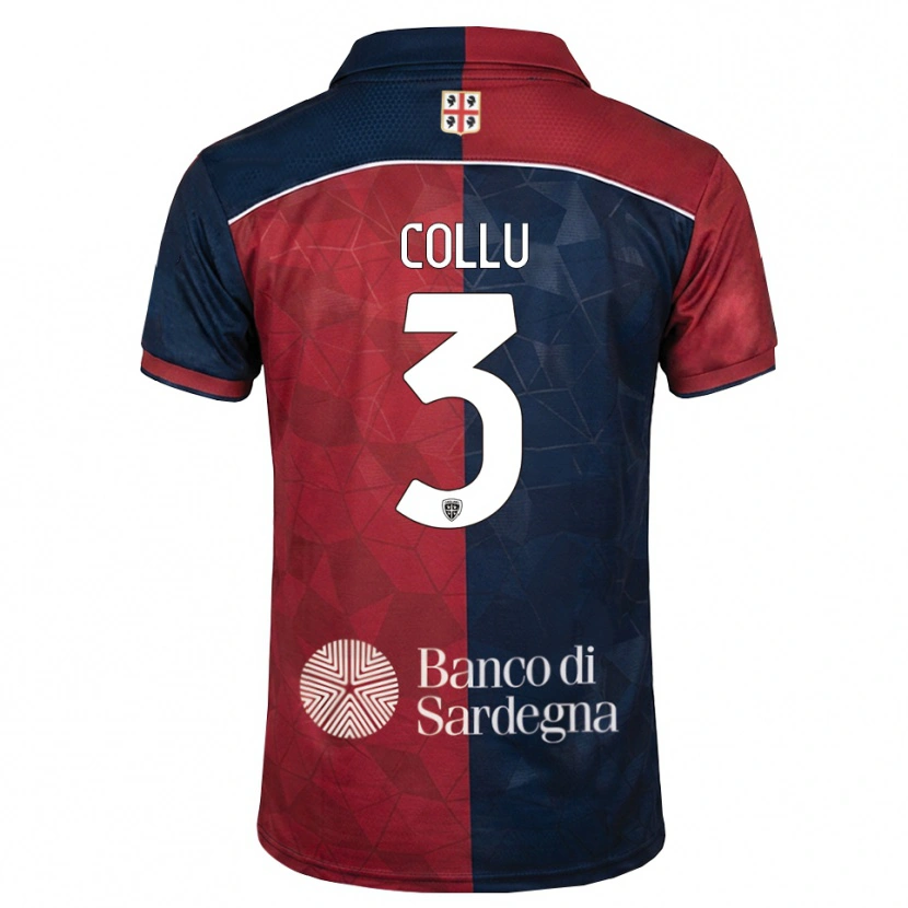 Danxen Herren Davide Collu #3 Burgund Rot Königsblau Heimtrikot Trikot 2026/27 T-Shirt Schweiz