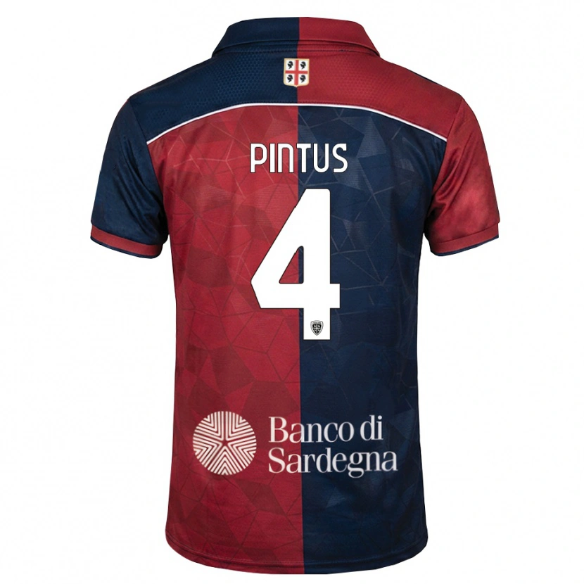 Danxen Herren Luca Pintus #4 Burgund Rot Königsblau Heimtrikot Trikot 2026/27 T-Shirt Schweiz