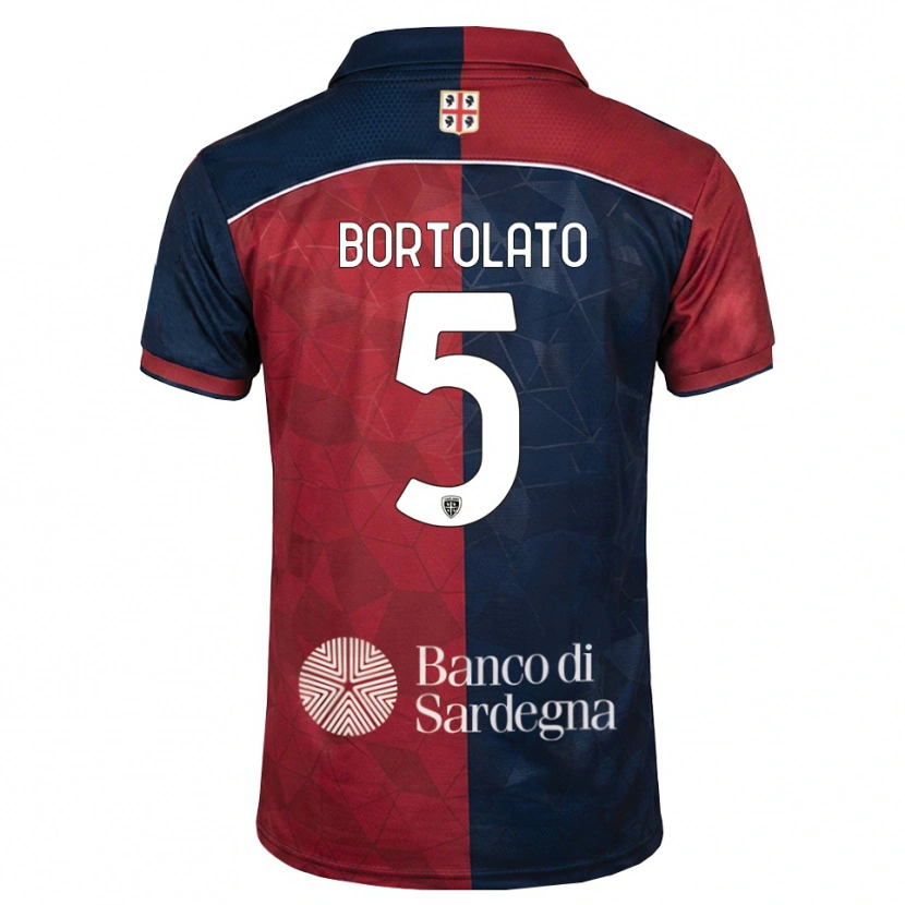 Danxen Herren Filippo Bortolato #5 Burgund Rot Königsblau Heimtrikot Trikot 2026/27 T-Shirt Schweiz