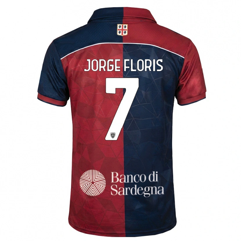 Danxen Herren Nicolò Jorge Floris #7 Burgund Rot Königsblau Heimtrikot Trikot 2026/27 T-Shirt Schweiz