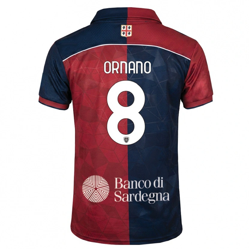 Danxen Herren Marco Ornano #8 Burgund Rot Königsblau Heimtrikot Trikot 2026/27 T-Shirt Schweiz