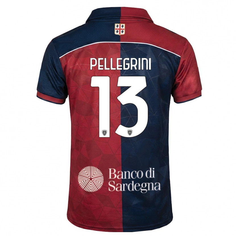 Danxen Herren Nicolò Pellegrini #13 Burgund Rot Königsblau Heimtrikot Trikot 2026/27 T-Shirt Schweiz