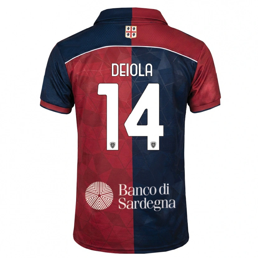 Danxen Herren Alessandro Deiola #14 Burgund Rot Königsblau Heimtrikot Trikot 2026/27 T-Shirt Schweiz