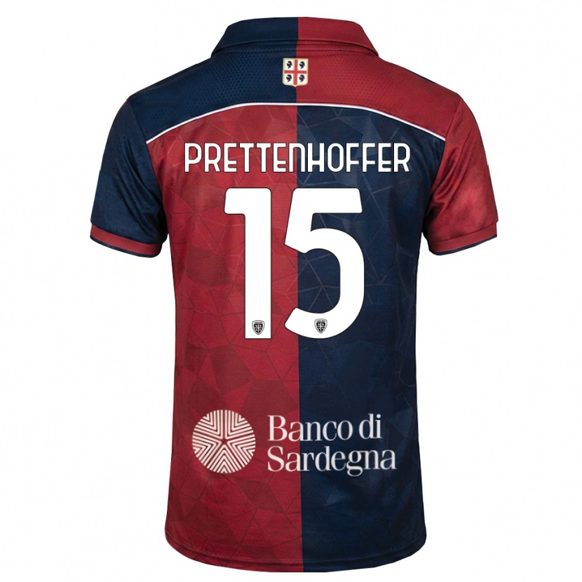 Danxen Herren Márton Prettenhoffer #15 Burgund Rot Königsblau Heimtrikot Trikot 2026/27 T-Shirt Schweiz