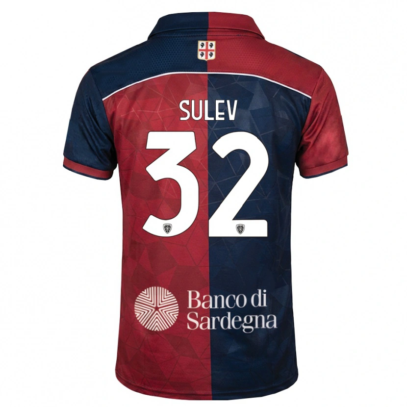 Danxen Herren Ivan Sulev #32 Burgund Rot Königsblau Heimtrikot Trikot 2026/27 T-Shirt Schweiz