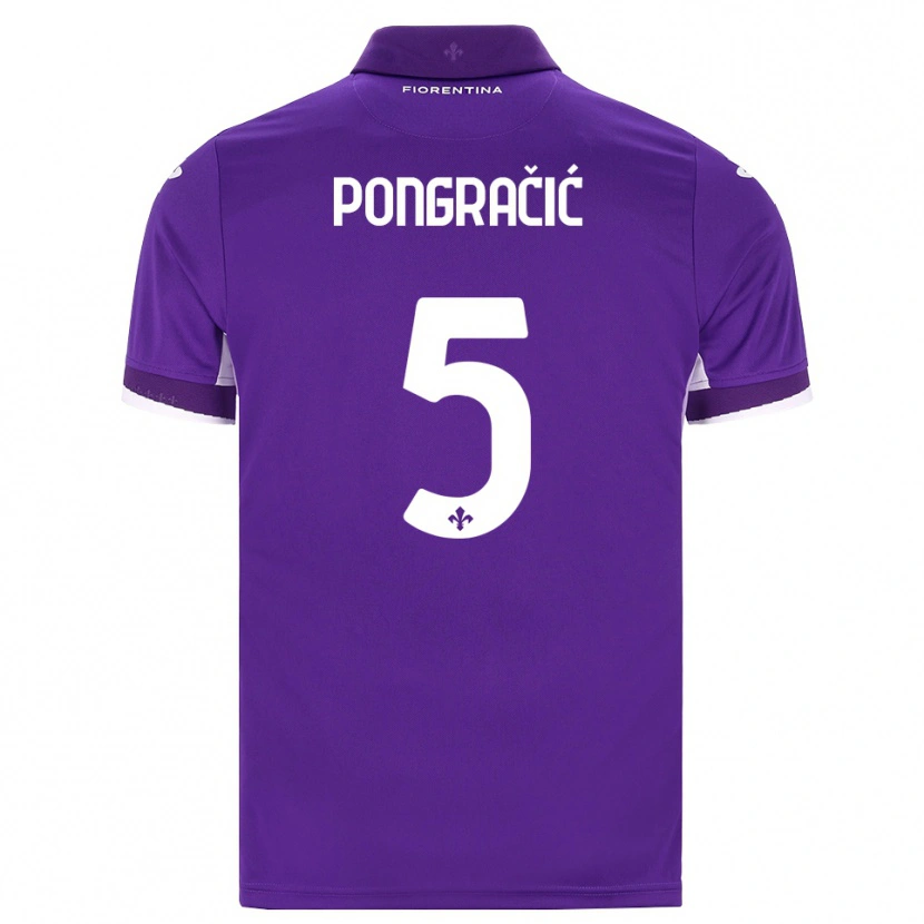 Danxen Herren Marin Pongracic #5 Lila Weiß Pink Heimtrikot Trikot 2026/27 T-Shirt Schweiz