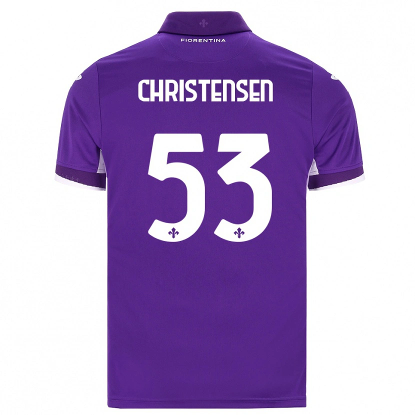 Danxen Herren Oliver Christensen #53 Lila Weiß Pink Heimtrikot Trikot 2026/27 T-Shirt Schweiz