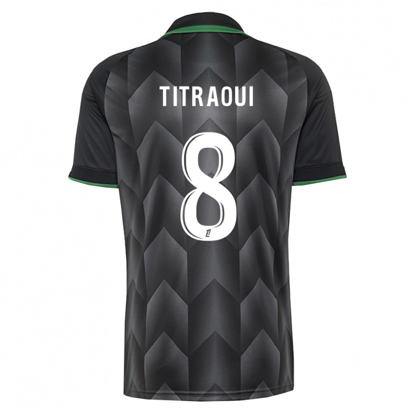 Danxen Herren Yacine Titraoui #8 Schwarzgrün Auswärtstrikot Trikot 2026/27 T-Shirt Schweiz